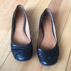 Black Aldo flats